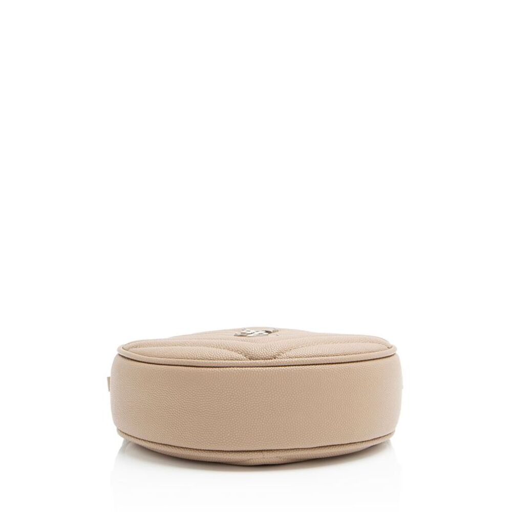 Saint Laurent Matelasse Grain de Poudre Monogram Vinyle Round Camera Bag - Picture 4 of 13